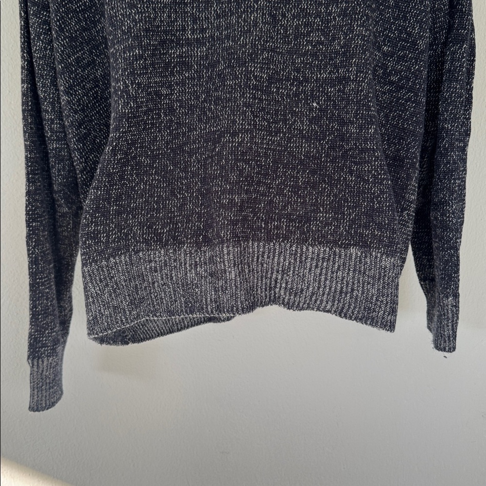 Joie Gadelle blue gray linen blend off-shoulder button detail knit sweater XS - Picture 11 of 15